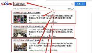 “乐器教育培训”关键词优化上线